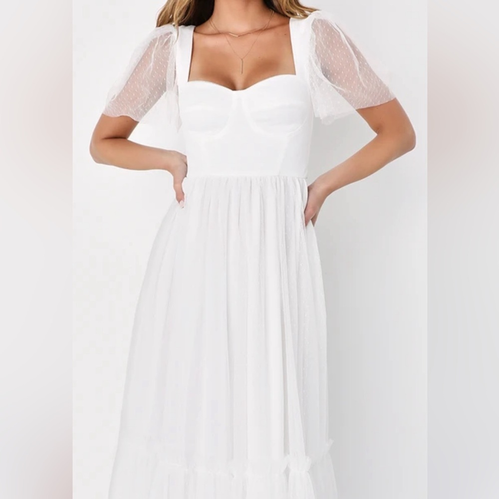 Lulus white dress